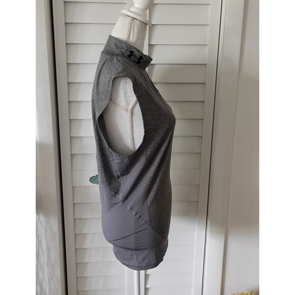 Under Armour men's compression mock neck sleeveless athletic top XL NEW - Picture 3 of 8